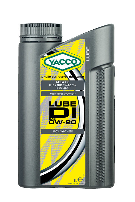 Масло моторное YACCO LUBE DI 0W20 (1 L)